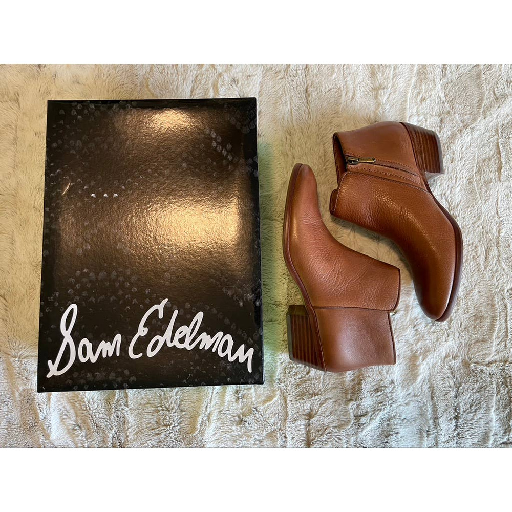 Sam Edelman - Women's Petty Sadle Leather Ankle Boots - 7.5